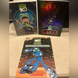 Ben 10 DVDs and book